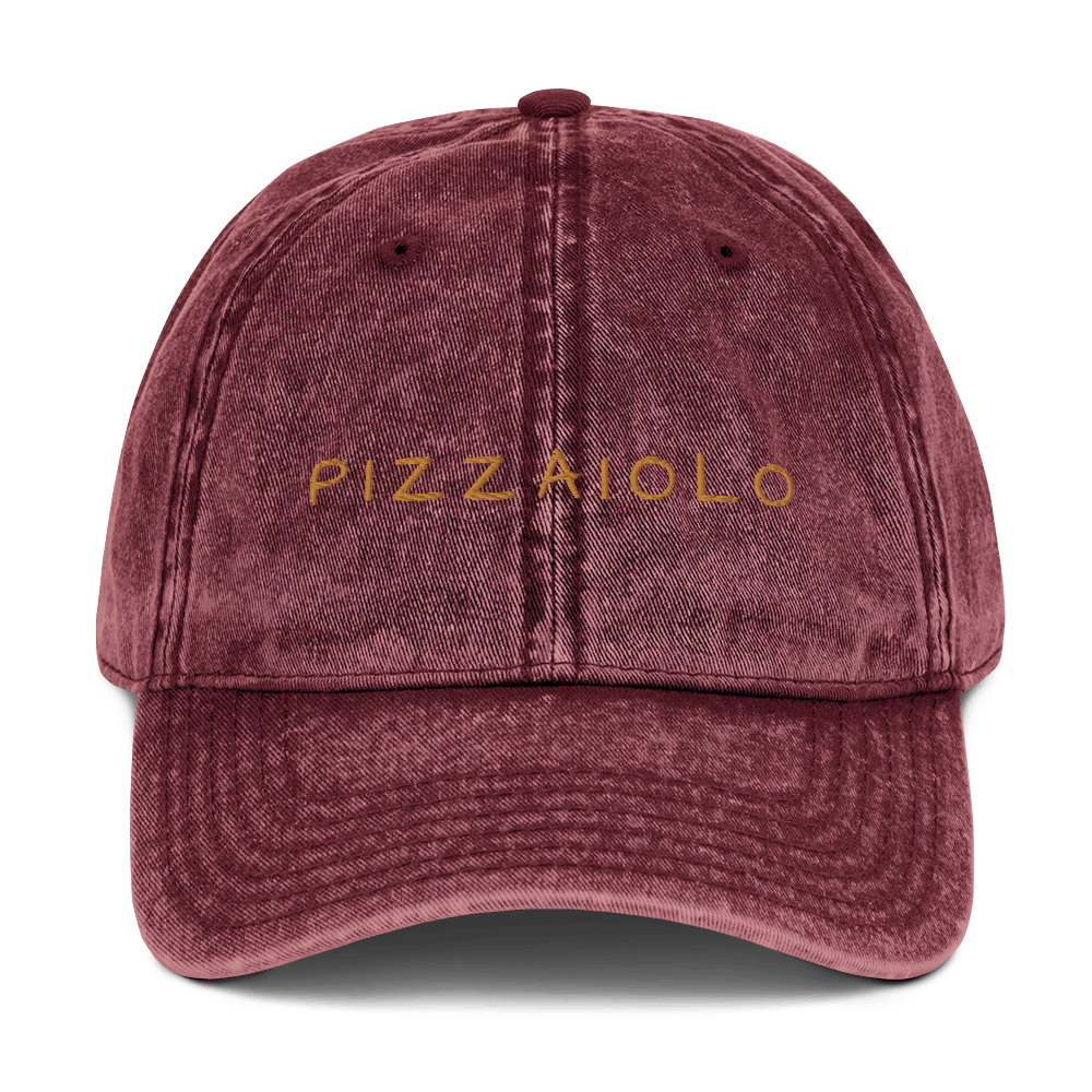 Pizzaiolo Embroidered Cotton Cap
