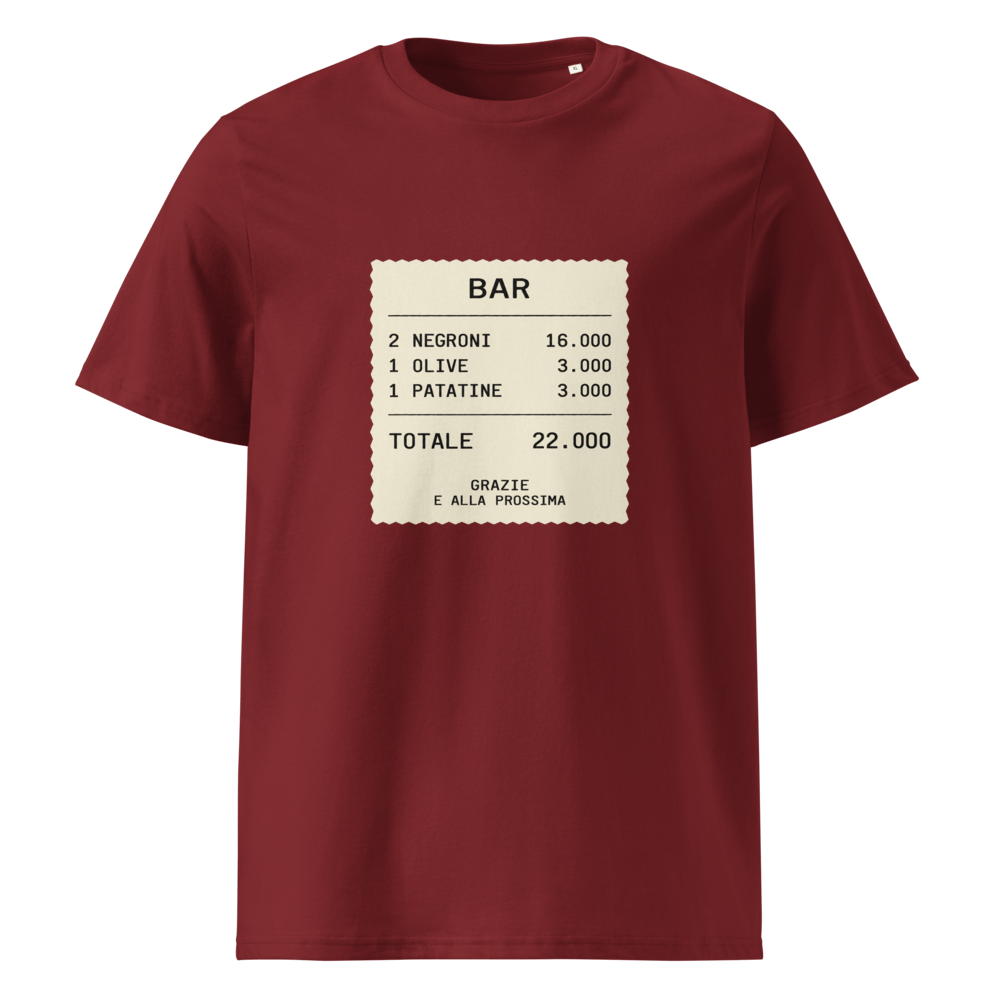 Il Conto Bar Receipt T-Shirt