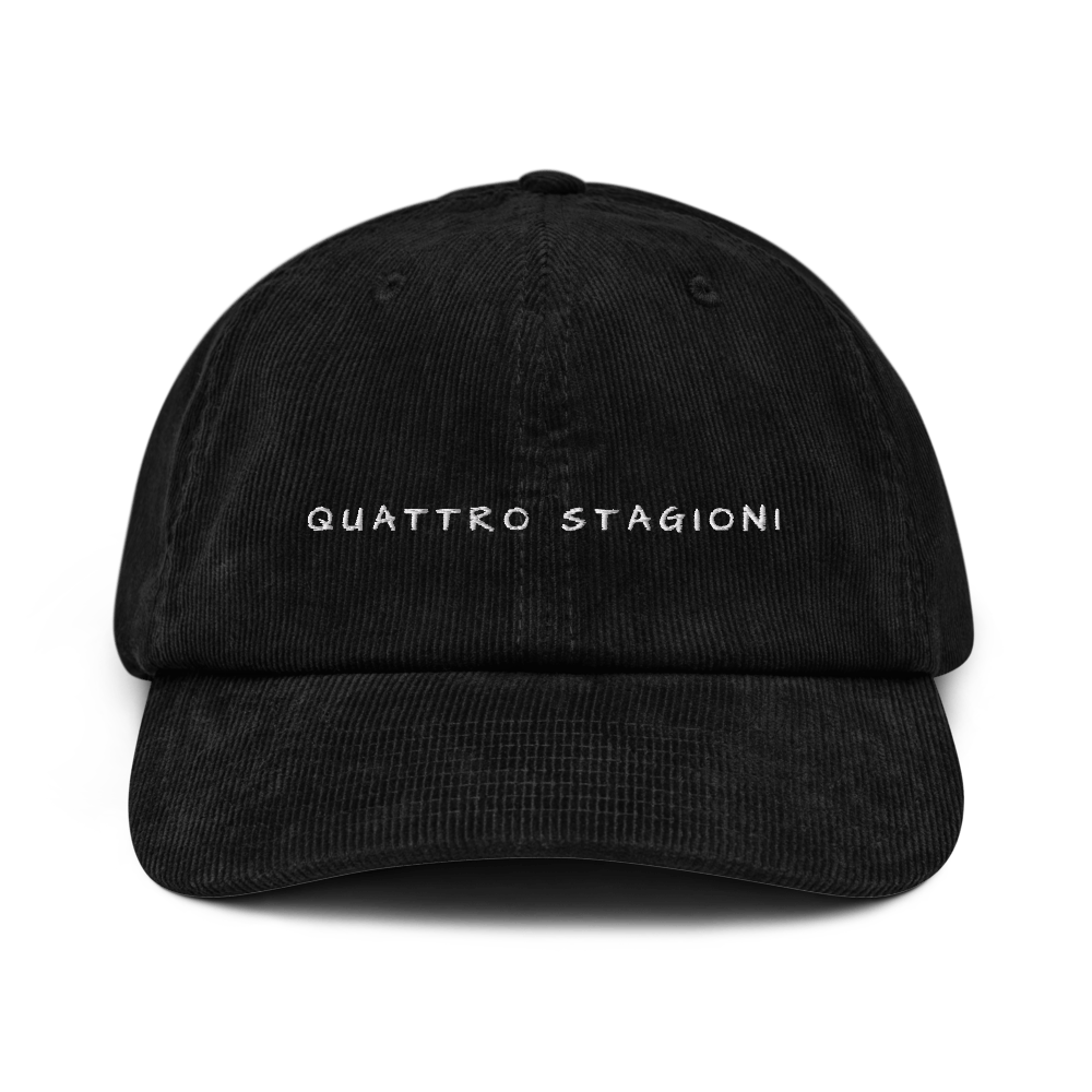 Quattro Stagioni Embroidered Corduroy Cap