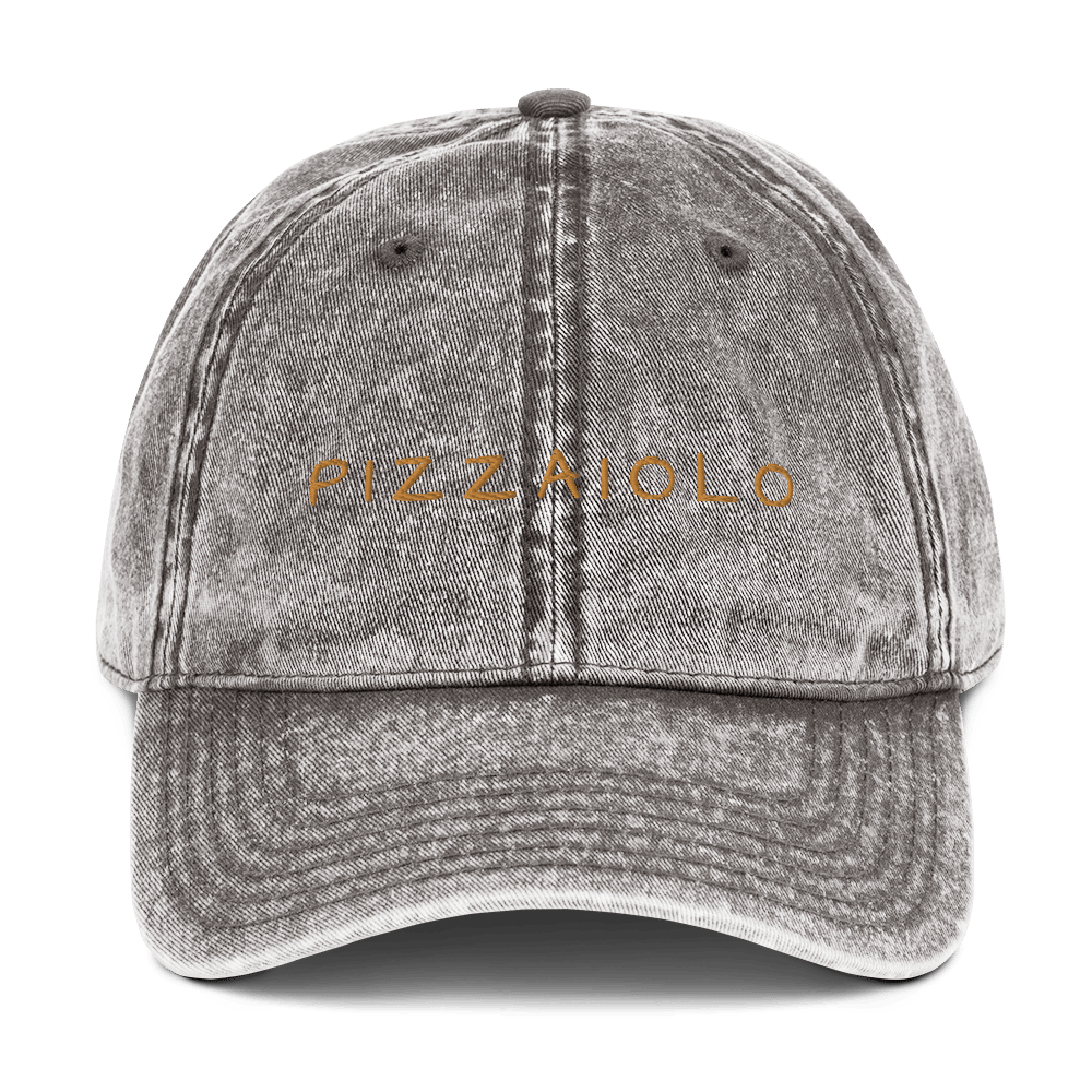Pizzaiolo Embroidered Cotton Cap