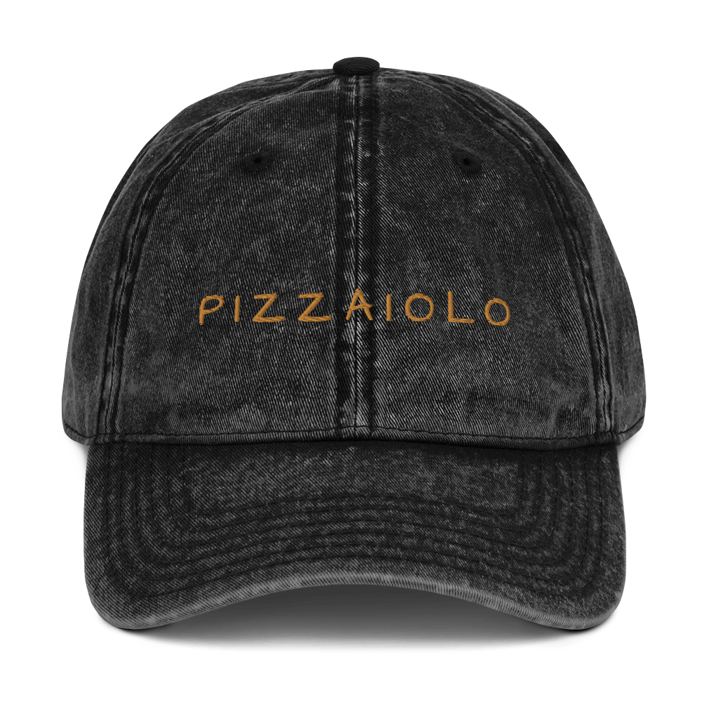Pizzaiolo Embroidered Cotton Cap