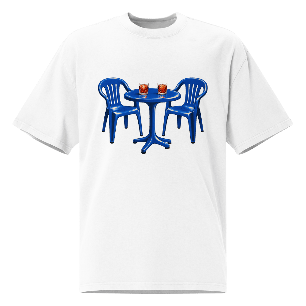 Two Chairs and Negronis Oversized T-Shirt
