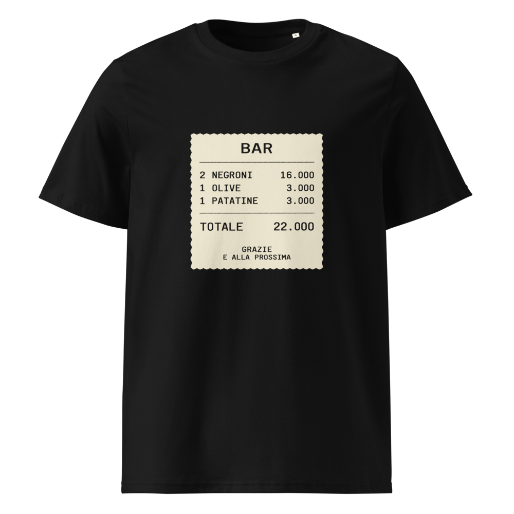 Il Conto Bar Receipt T-Shirt