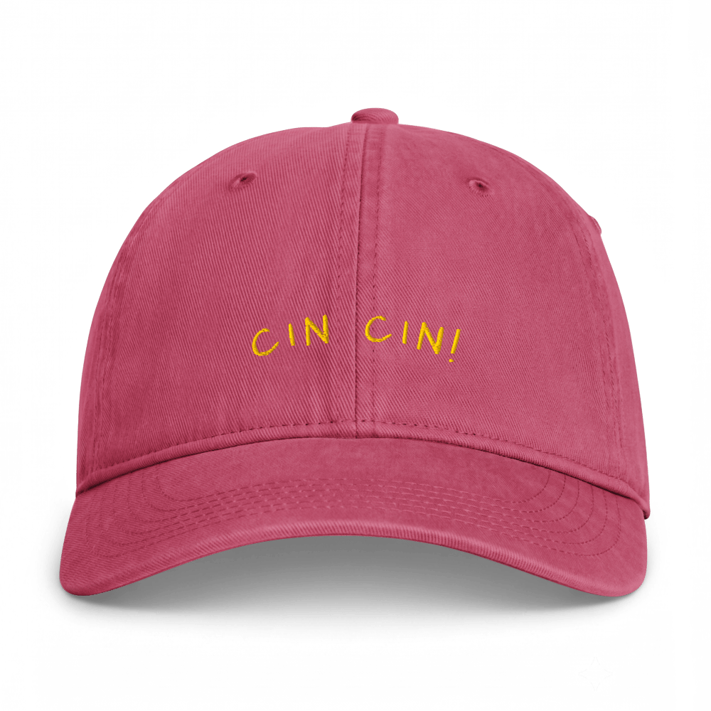 Cin Cin! Embroidered Cotton Cap