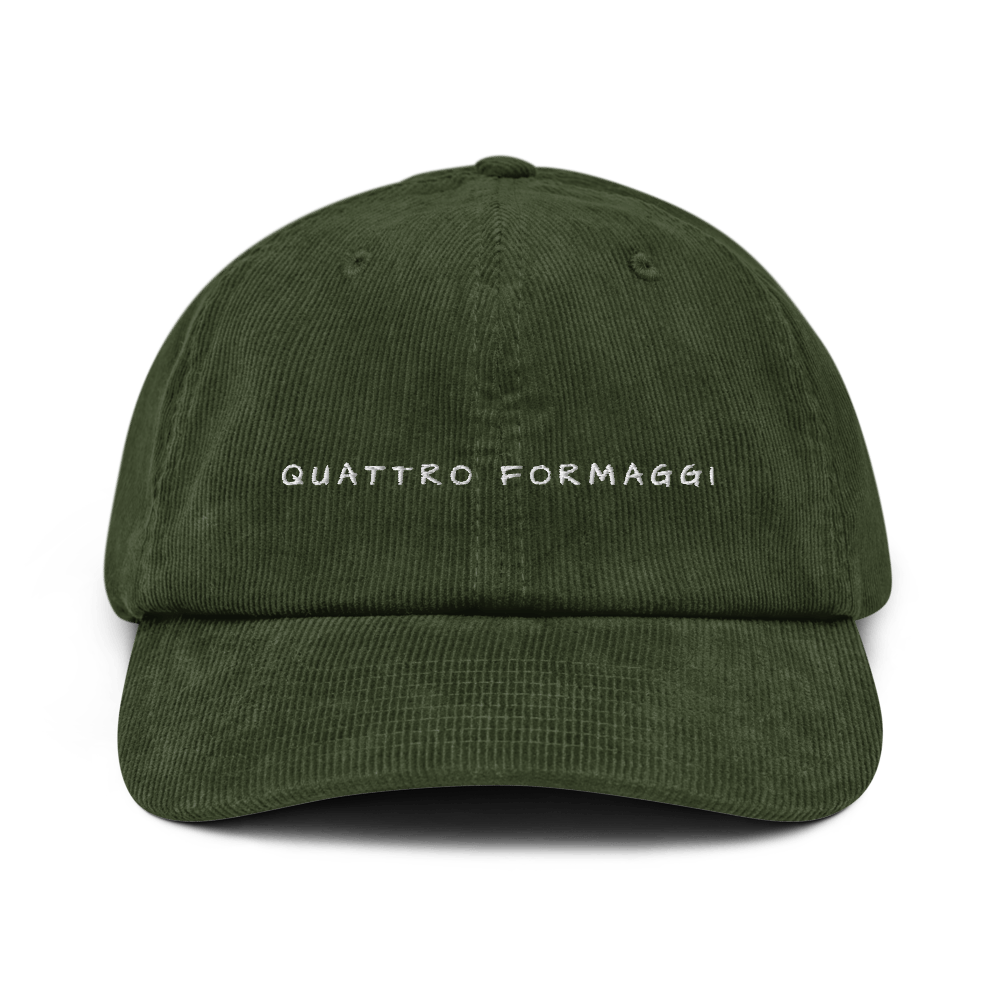 Quattro Formaggi Embroidered Corduroy Cap