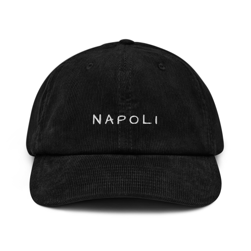 Napoli Embroidered Corduroy Cap