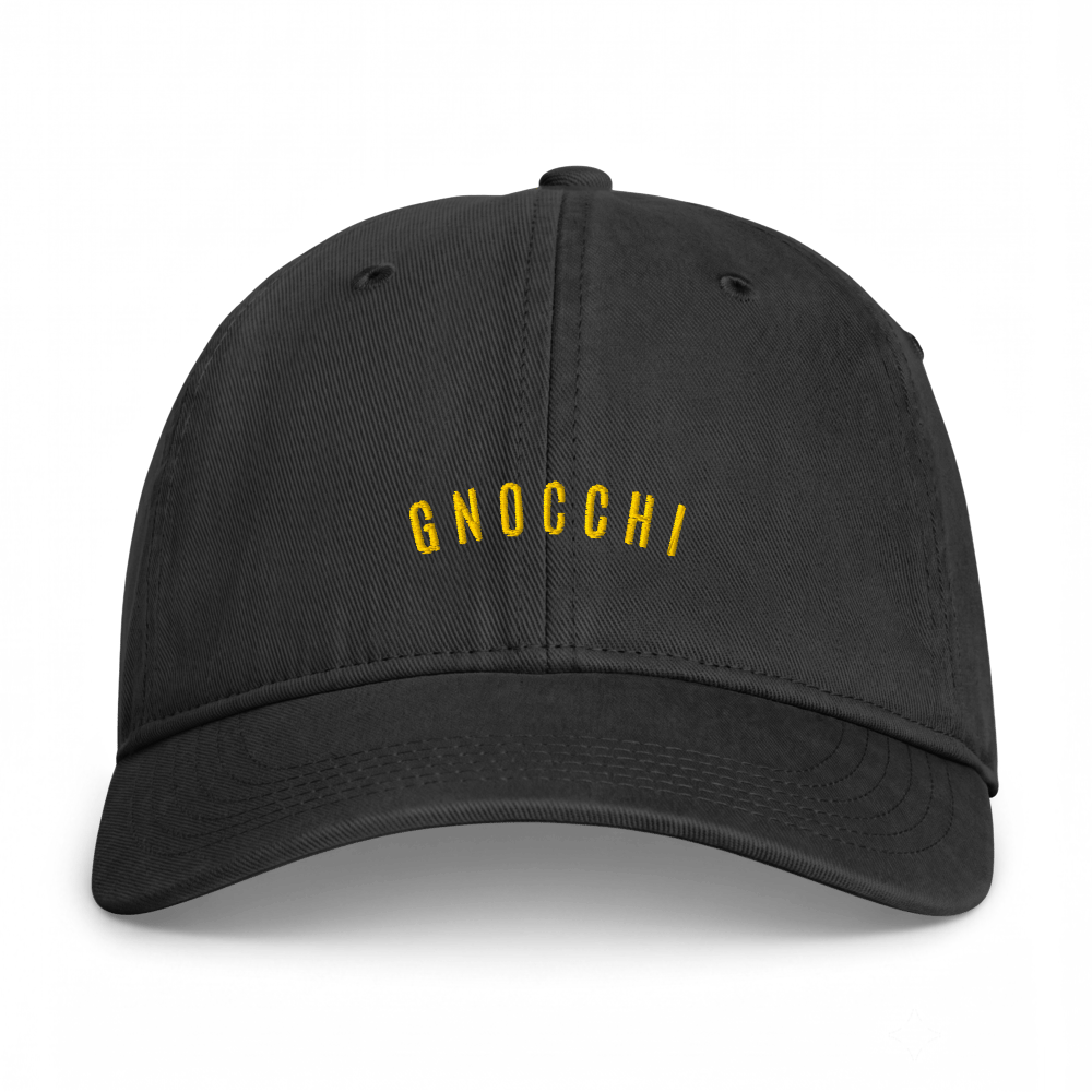 Gnocchi Embroidered Washed Cotton Cap