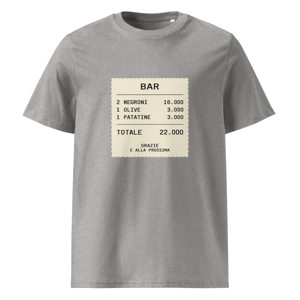 Il Conto Bar Receipt T-Shirt