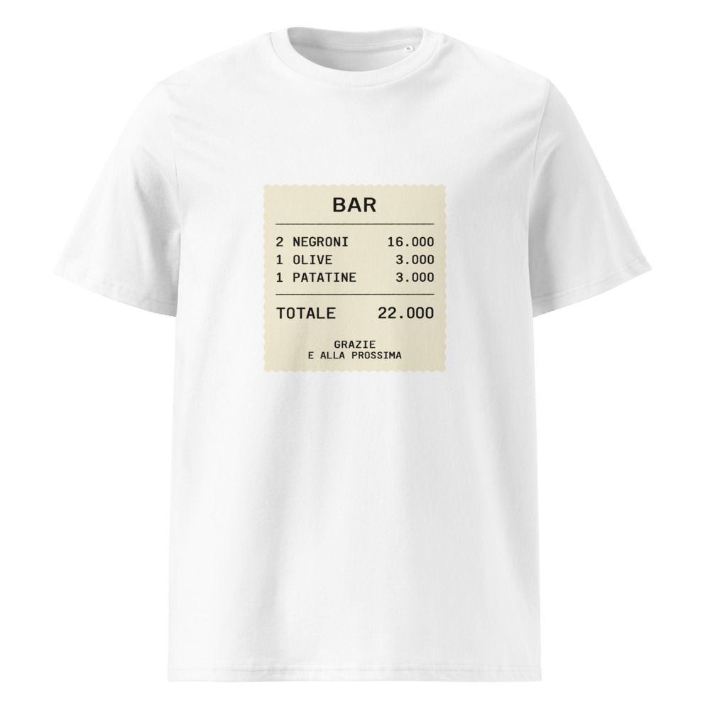 Il Conto Bar Receipt T-Shirt