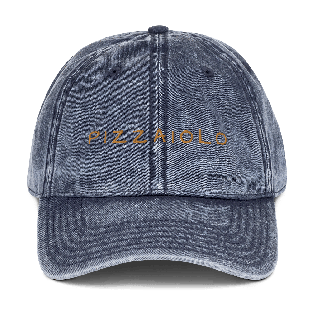 Pizzaiolo Embroidered Cotton Cap